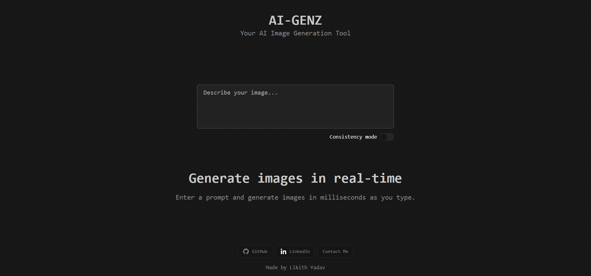 AI-GenZ Image Generator
