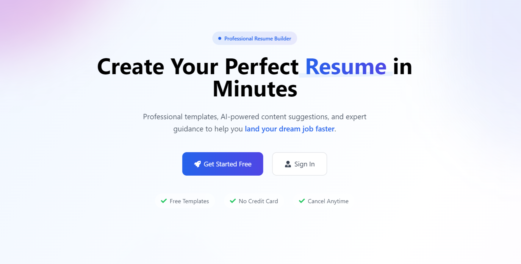 Smart Resume Builder
